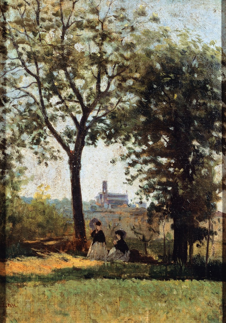 Monte alle Croci, autorstwa Silvestro Lega (1826-1895) autorstwa Silvestro Lega