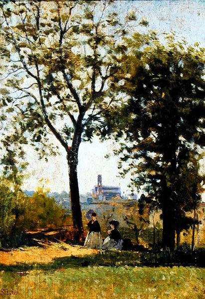 Góra Krzyży (olej na płótnie) autorstwa Silvestro Lega