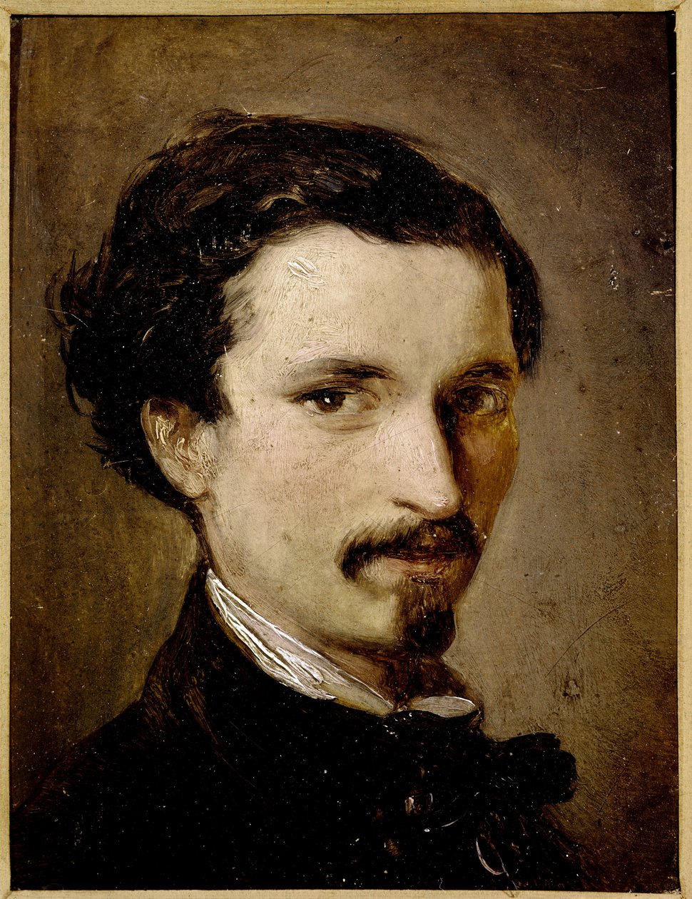 Autoportret (olej na płótnie) autorstwa Silvestro Lega