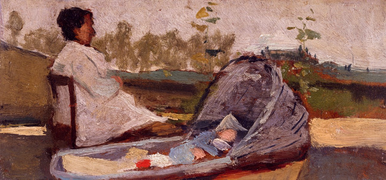 Kołyska — Silvestro Lega autorstwa Silvestro Lega