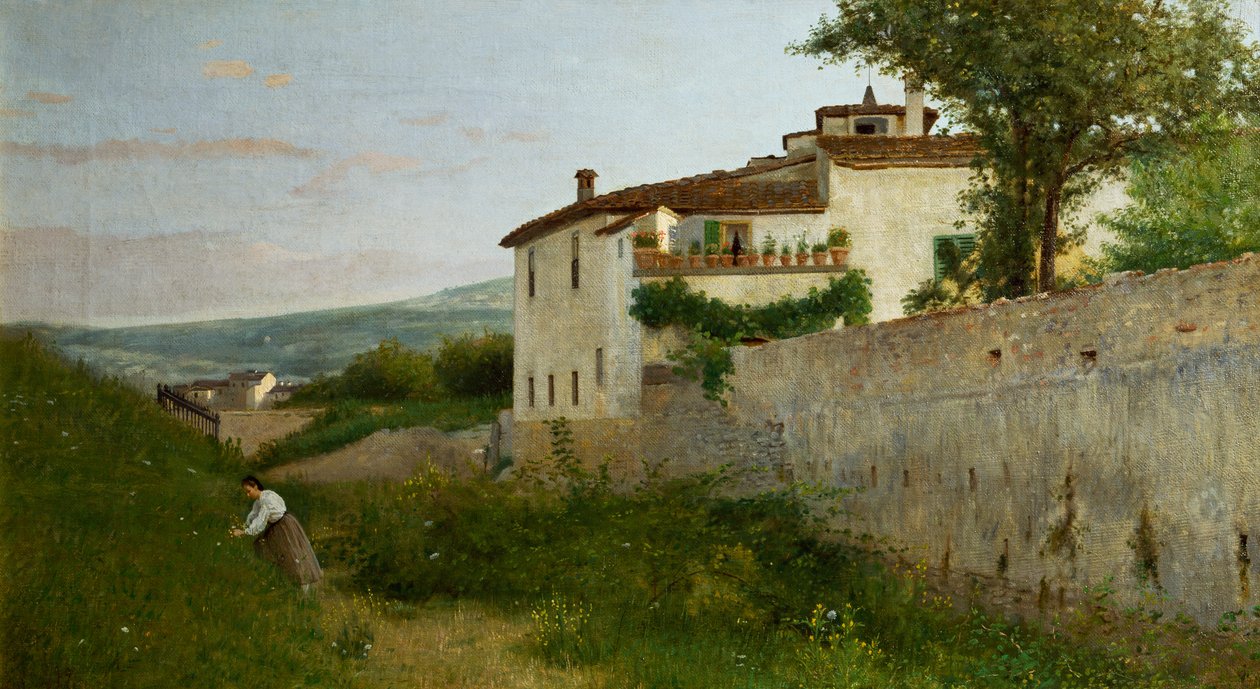 Widok na Piagentinę autorstwa Silvestro Lega