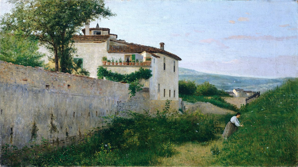 Widok na Piagentinę autorstwa Silvestro Lega