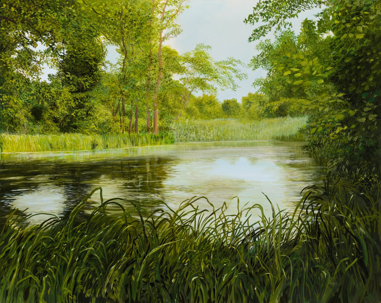Idylla nad Fluss autorstwa Silvian Sternhagel