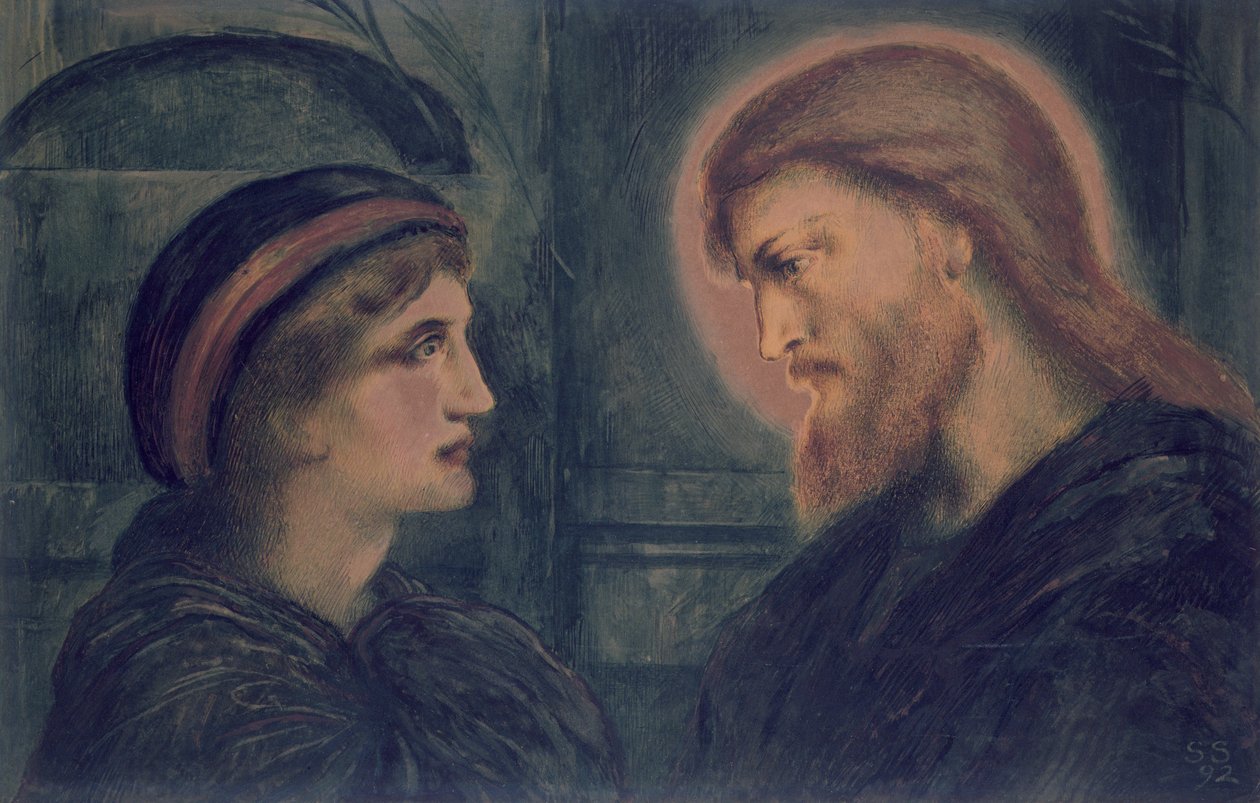 Chrystus i młodość, 1892 autorstwa Simeon Solomon