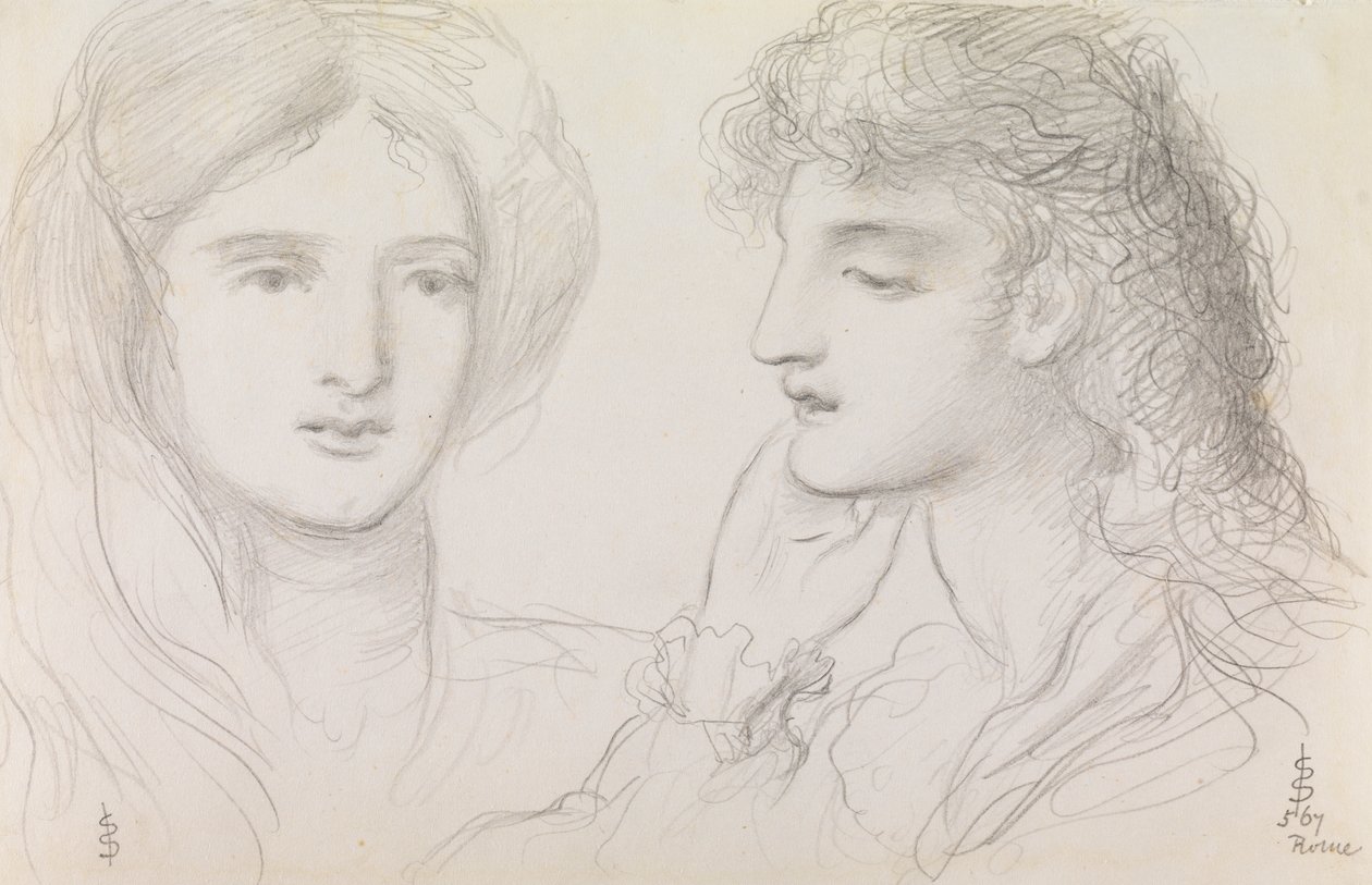 Studia dziewczynki, 1867 autorstwa Simeon Solomon