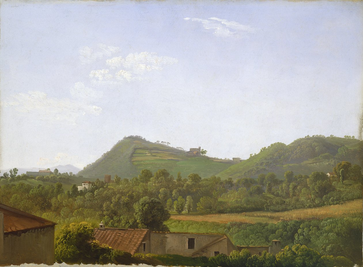 Widok w pobliżu Neapolu, ok. 1806 (olej na papierze na płótnie) autorstwa Simon Alexandre Clément Denis