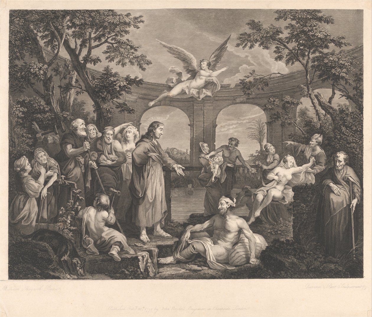 Basen Bethesda autorstwa Simon Francois Ravenet