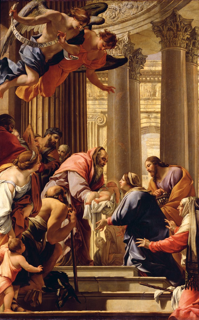 Prezentacja w świątyni autorstwa Simon Vouet
