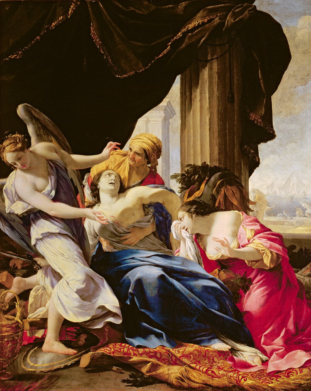Śmierć Dydony, 1642-43 autorstwa Simon Vouet
