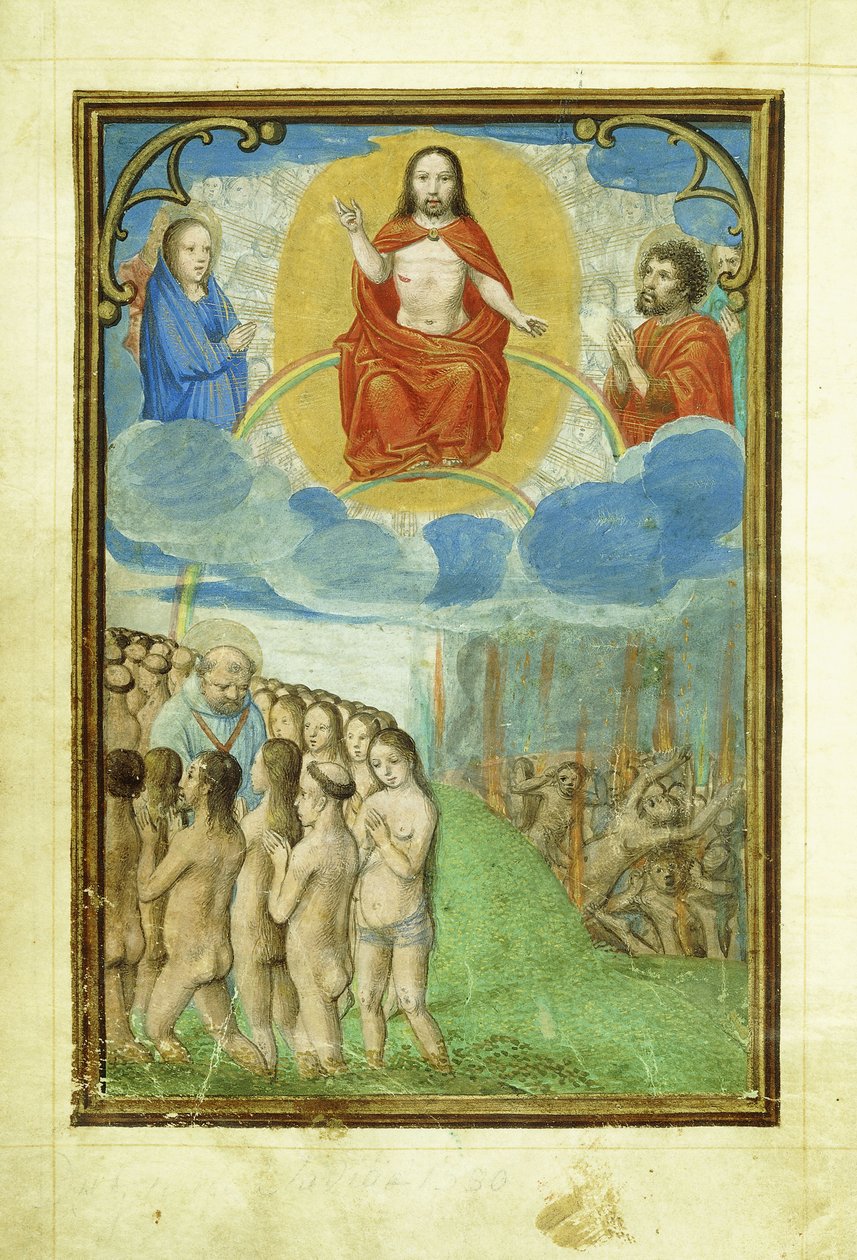 Sąd Ostateczny, 1520 cali autorstwa Simon Bening