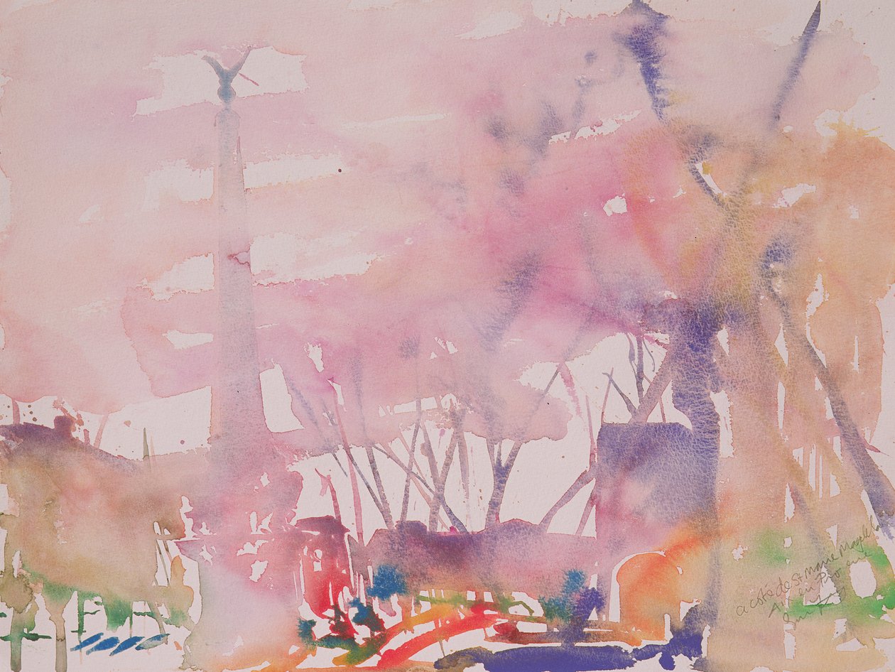 Aix en Provence, Francja, 2002 (akwarela) autorstwa Simon Fletcher