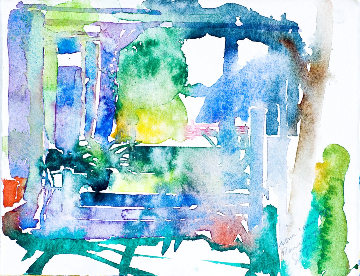 Hotel Caruso Garden (akwarela na papierze) autorstwa Simon Fletcher