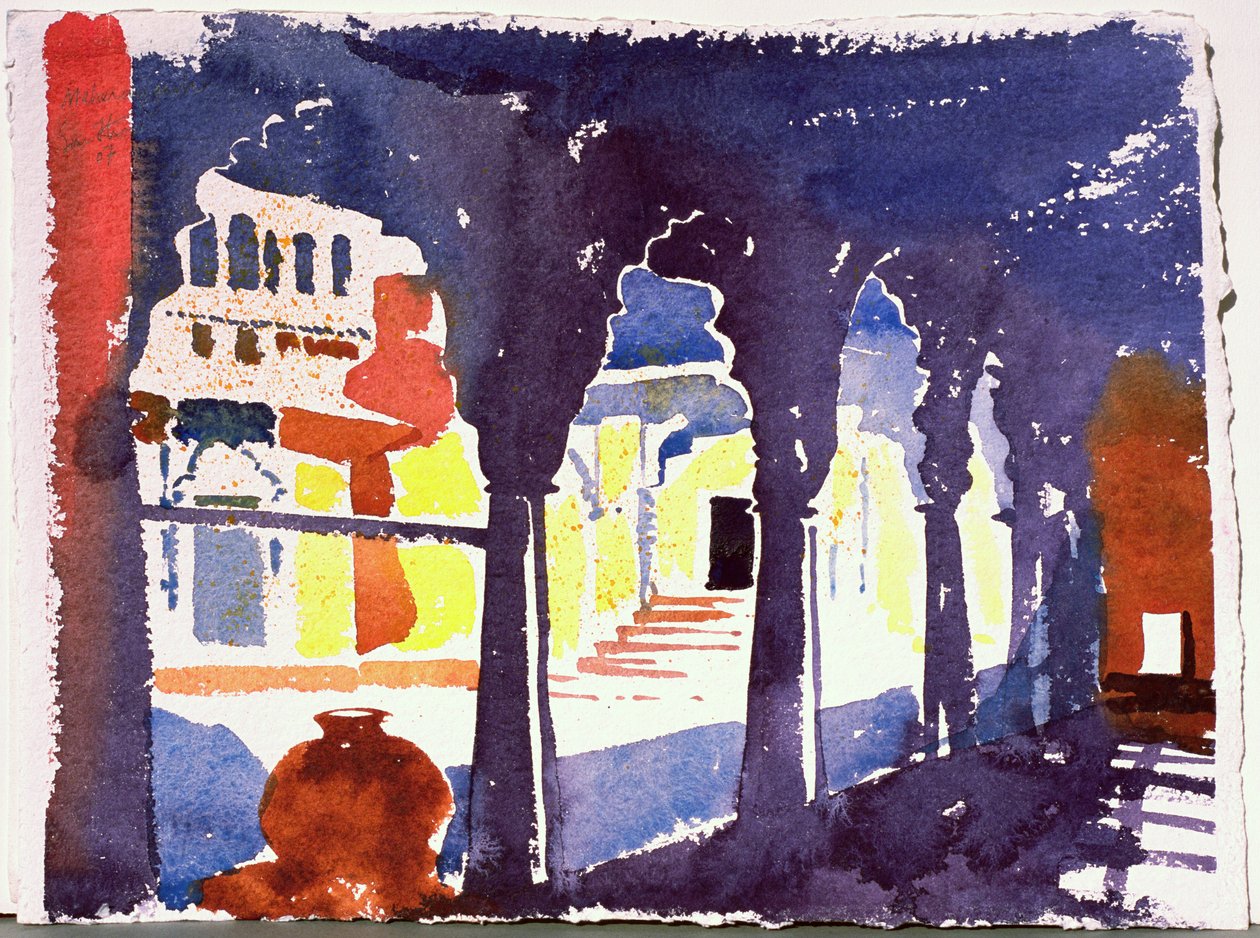 Meherangarh, 2007 (akwarela na papierze) autorstwa Simon Fletcher