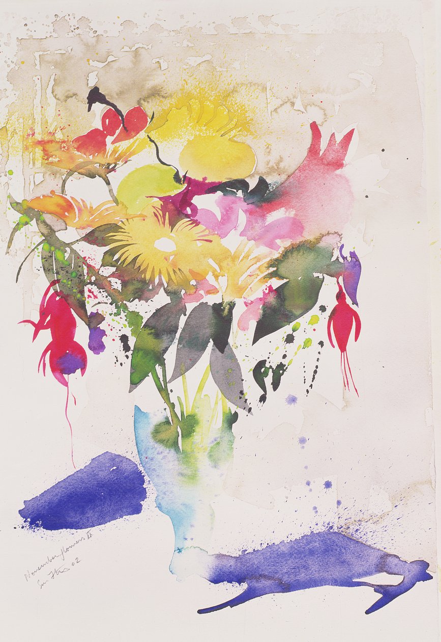 Listopadowe kwiaty II, 2002 (akwarela) autorstwa Simon Fletcher