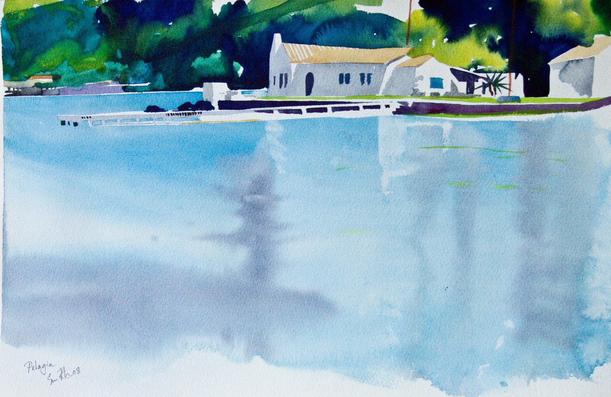Pelagia, 2008 (akwarela) autorstwa Simon Fletcher