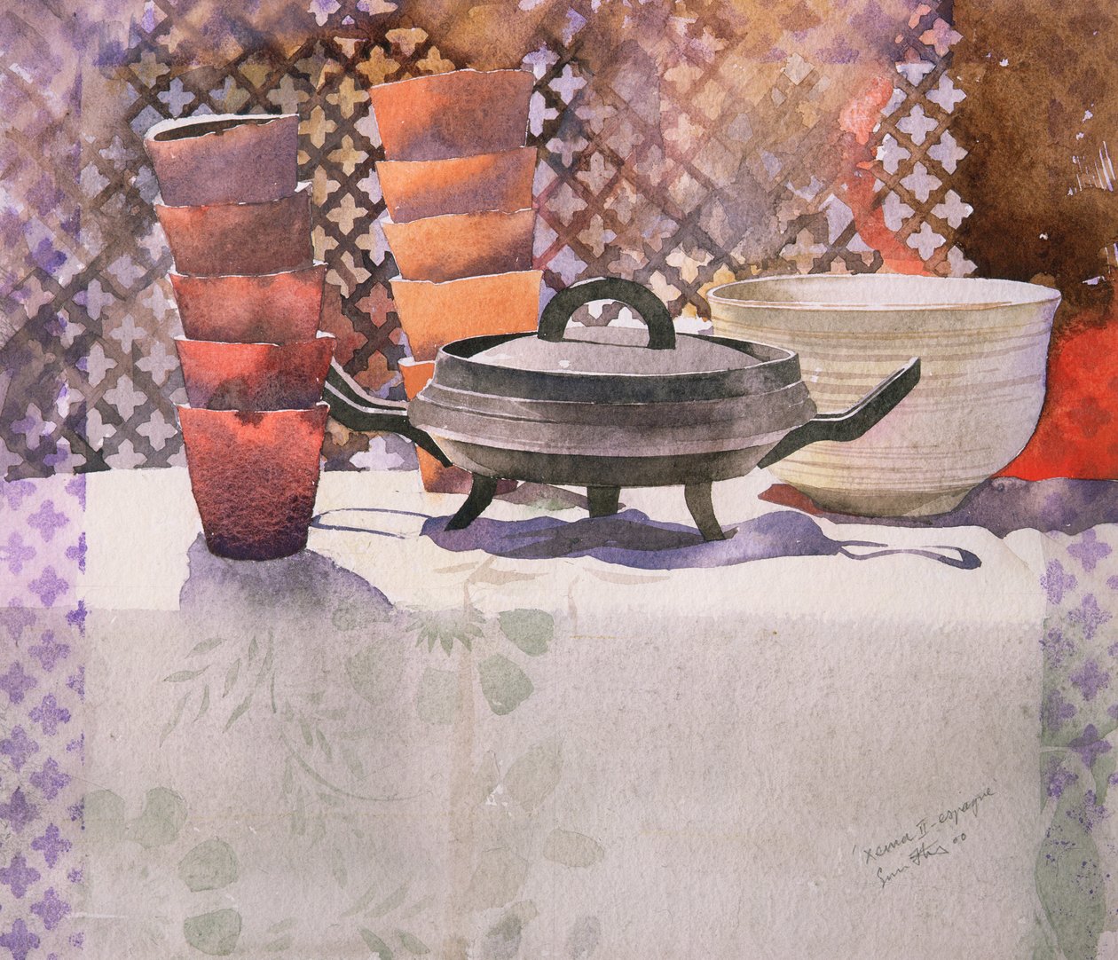 Xema Espagne, 2000 (akwarela) autorstwa Simon Fletcher
