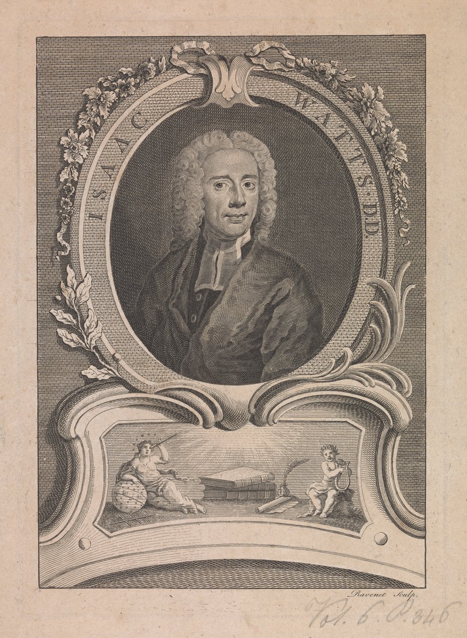 Izaaka Wattsa autorstwa Simon Francois Ravenet