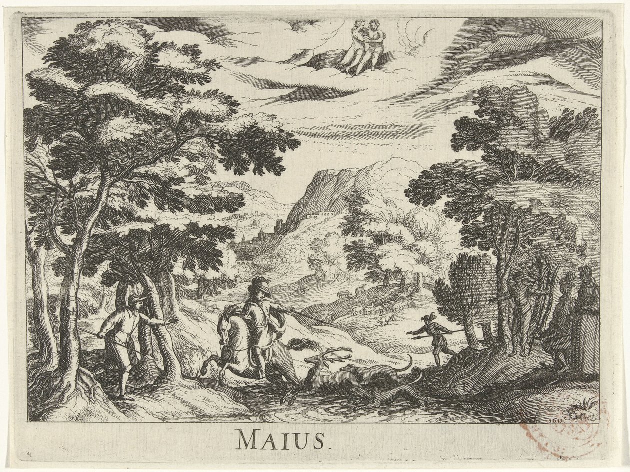 Może Maius (tytuł na obiekcie) Dwanaście miesięcy (tytuł serii) autorstwa Simon Frisius