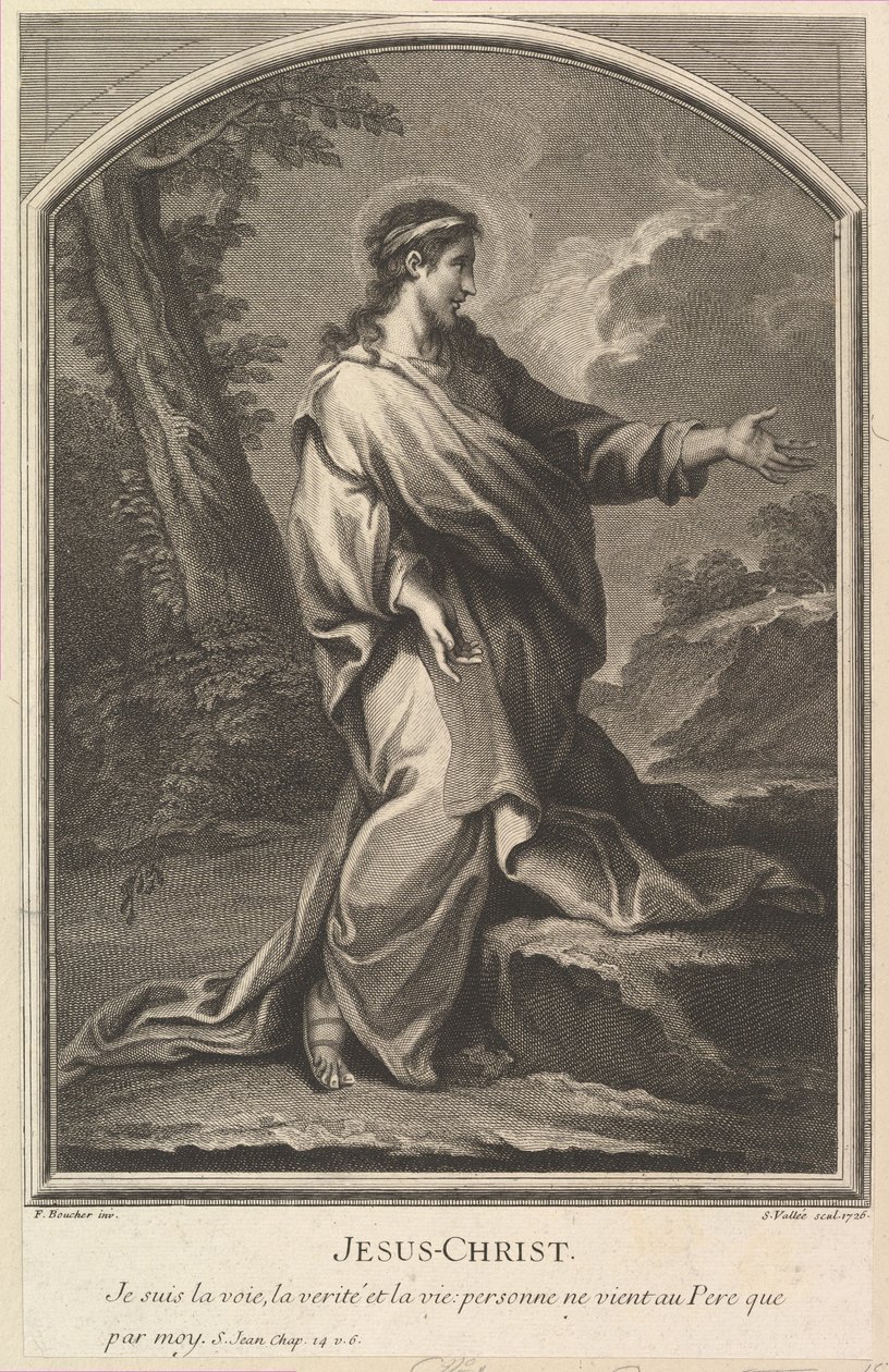 Jezus Chrystus, 1726. autorstwa Simon Vallee