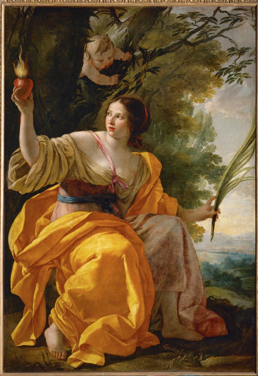 La charite celeste - Niebiańskie miłosierdzie ... autorstwa Simon Vouet
