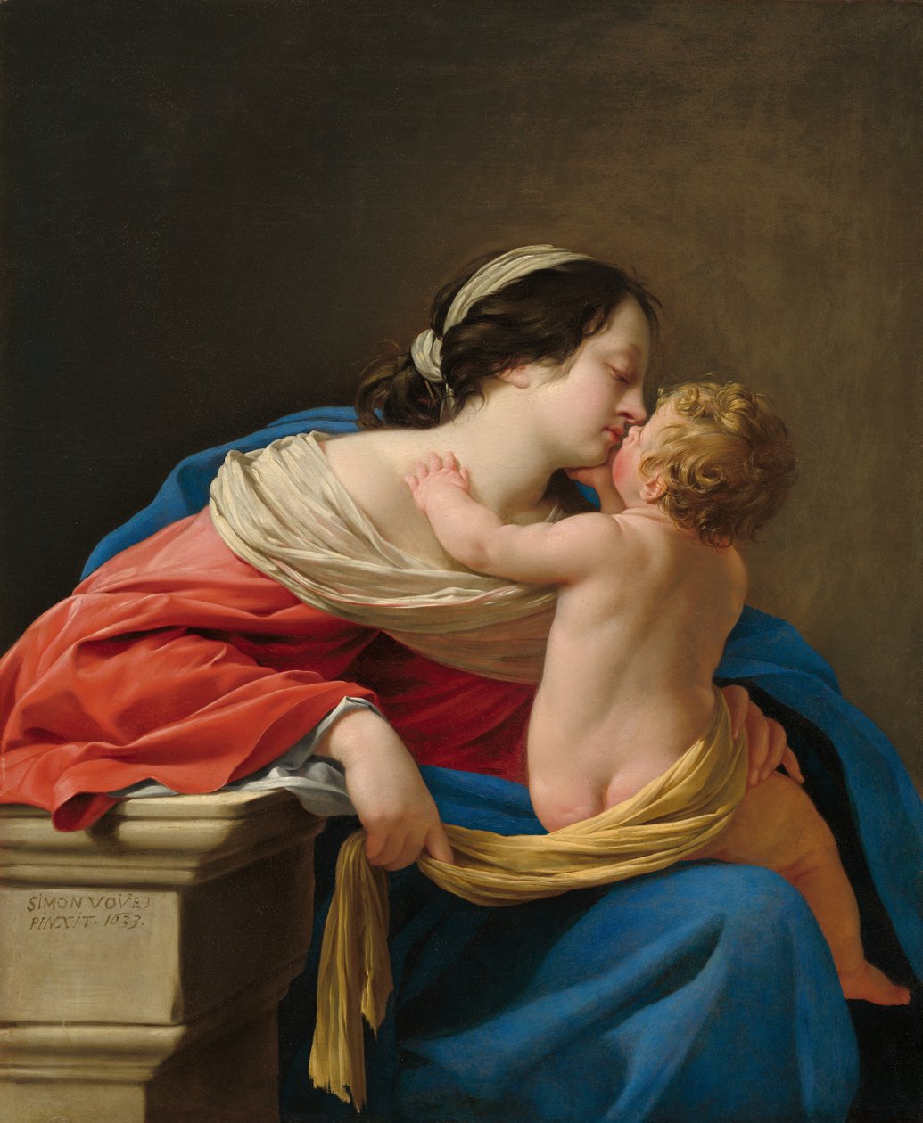 Madonna z Dzieciątkiem, 1633. autorstwa Simon Vouet