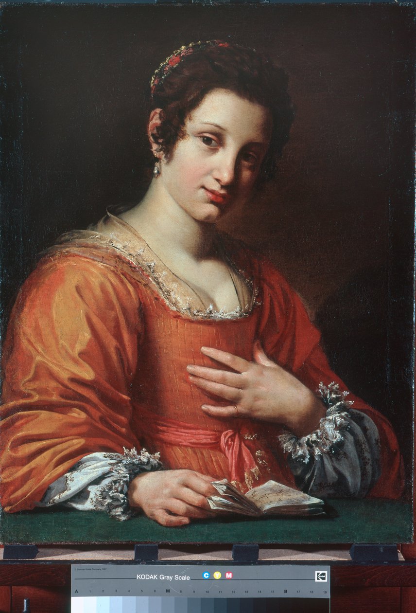 Portret młodej damy autorstwa Simon Vouet