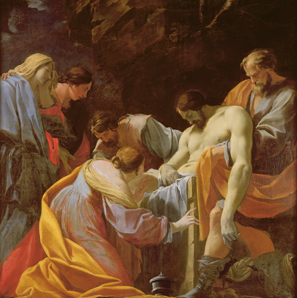 Złożenie do grobu Chrystusa autorstwa Simon Vouet