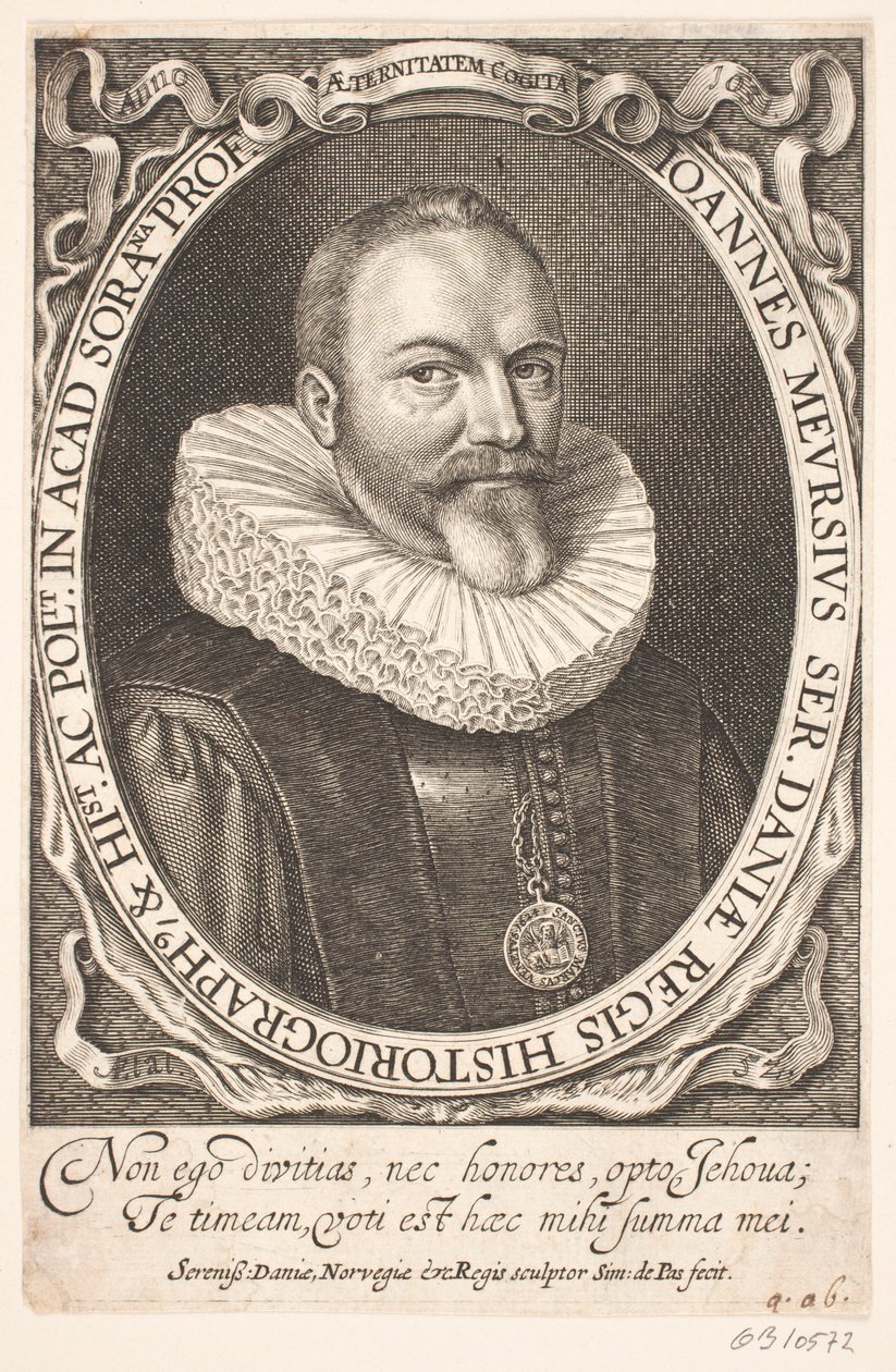 Johannes Meursius, congelig histograf autorstwa Simon de Pas