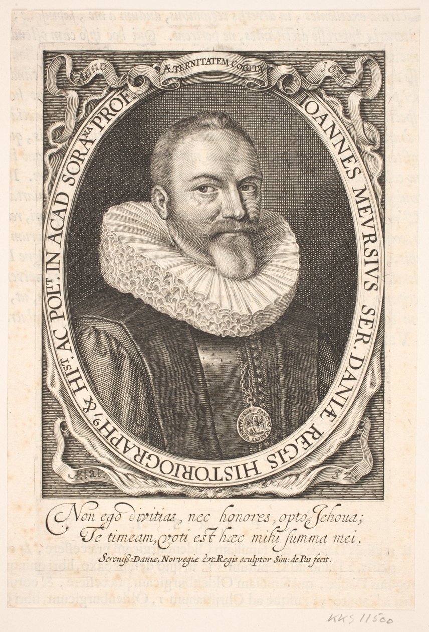 Johannes Meursius, congelig histograf autorstwa Simon de Pas