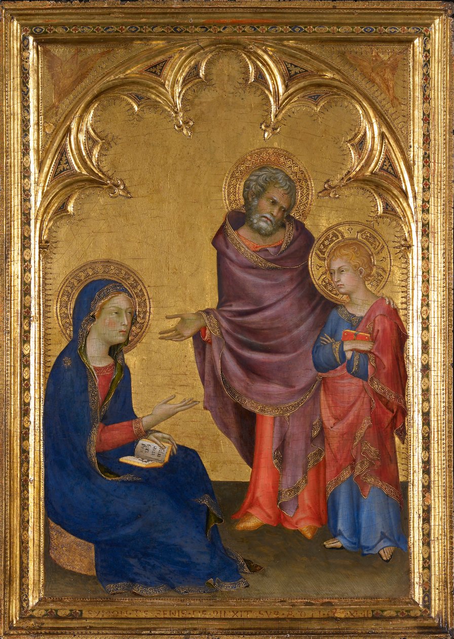 Chrystus odkryty w świątyni autorstwa Simone Martini
