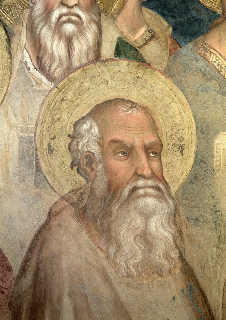 Maesta: Św. Jan Ewangelista, 1315 (detal z 51591) autorstwa Simone Martini