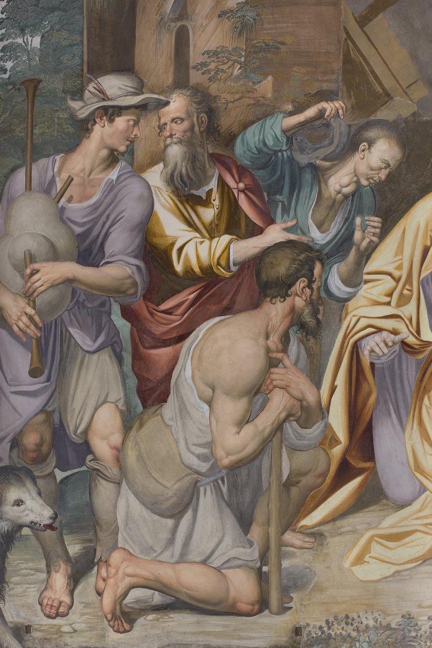 Adoracja pasterzy, 1578-82 autorstwa Simone Veneziano Peterzano
