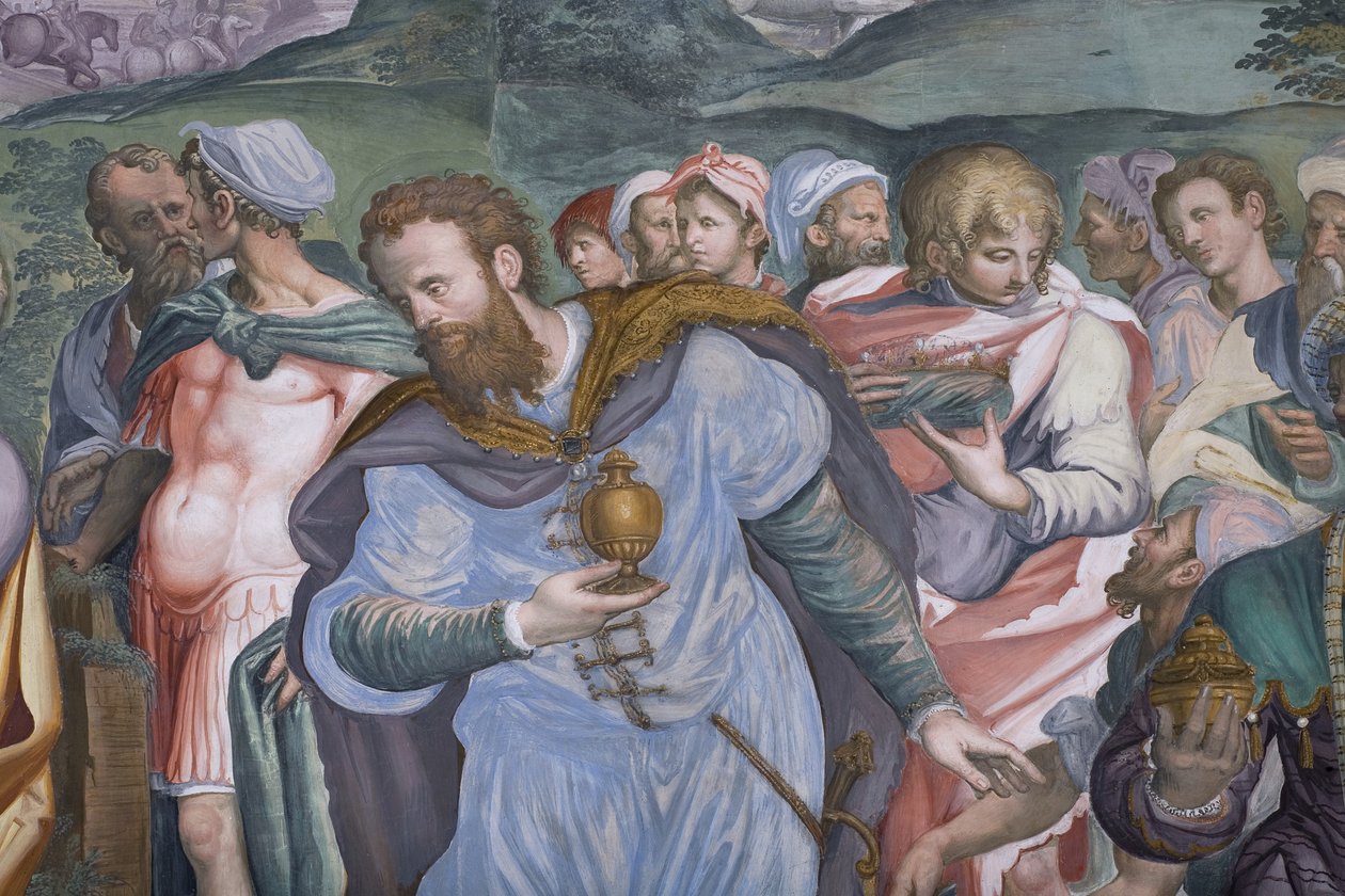 Adoracja Trzech Króli, Prezbiterium, 1578-82 autorstwa Simone Veneziano Peterzano