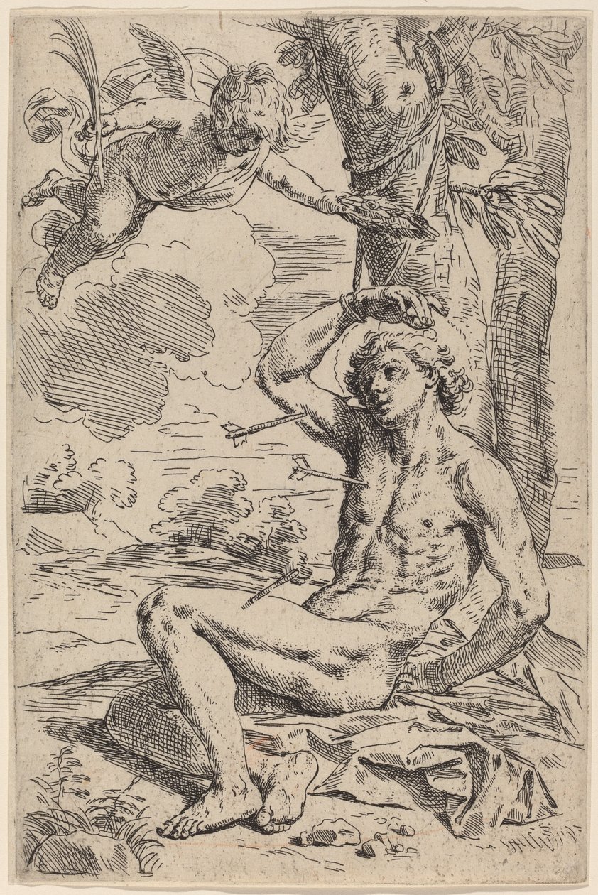Św. Sebastian autorstwa Simone Cantarini