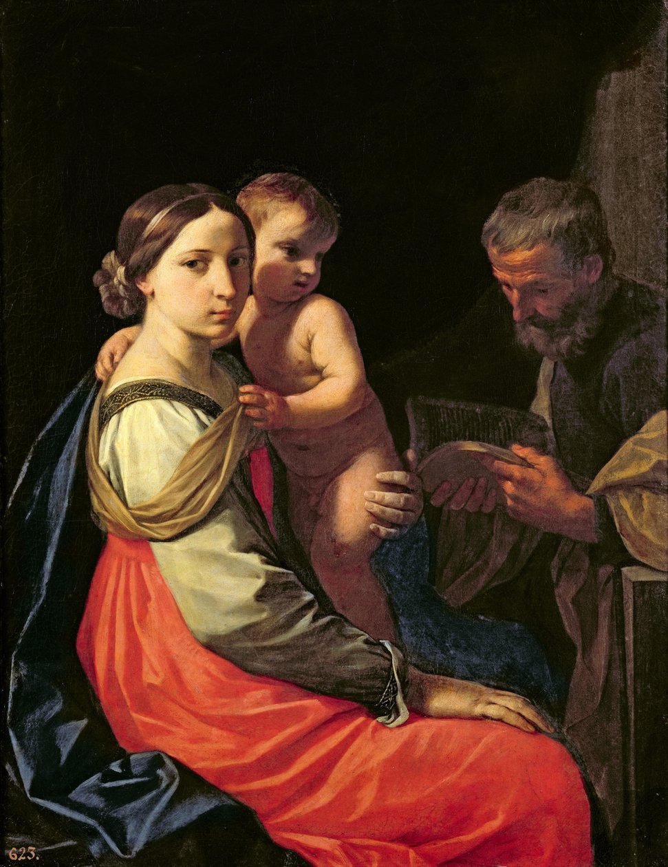 Święta Rodzina autorstwa Simone Cantarini