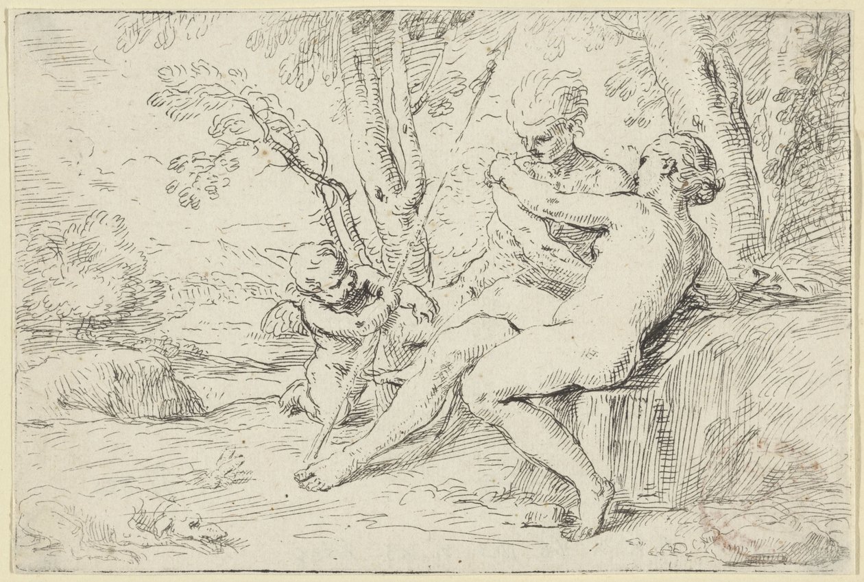 Wenus i Adonis autorstwa Simone Cantarini