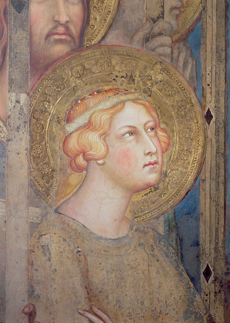Maesta: Św. Urszula, 1315 r. (detal z 51591) autorstwa Simone Martini
