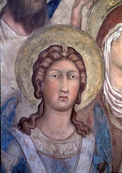 Maesta: być może św. Michał autorstwa Simone Martini