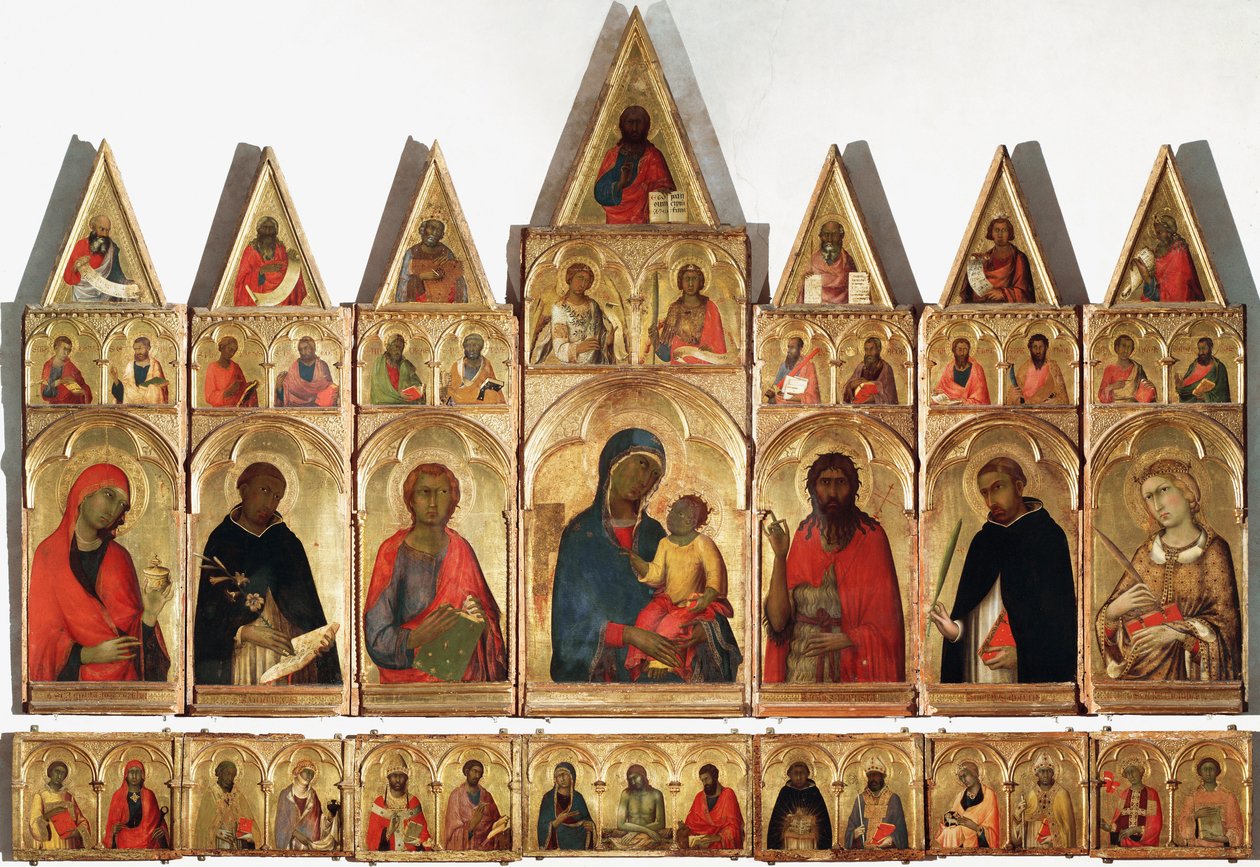 Poliptyk Św. Katarzyny, 1320 autorstwa Simone Martini