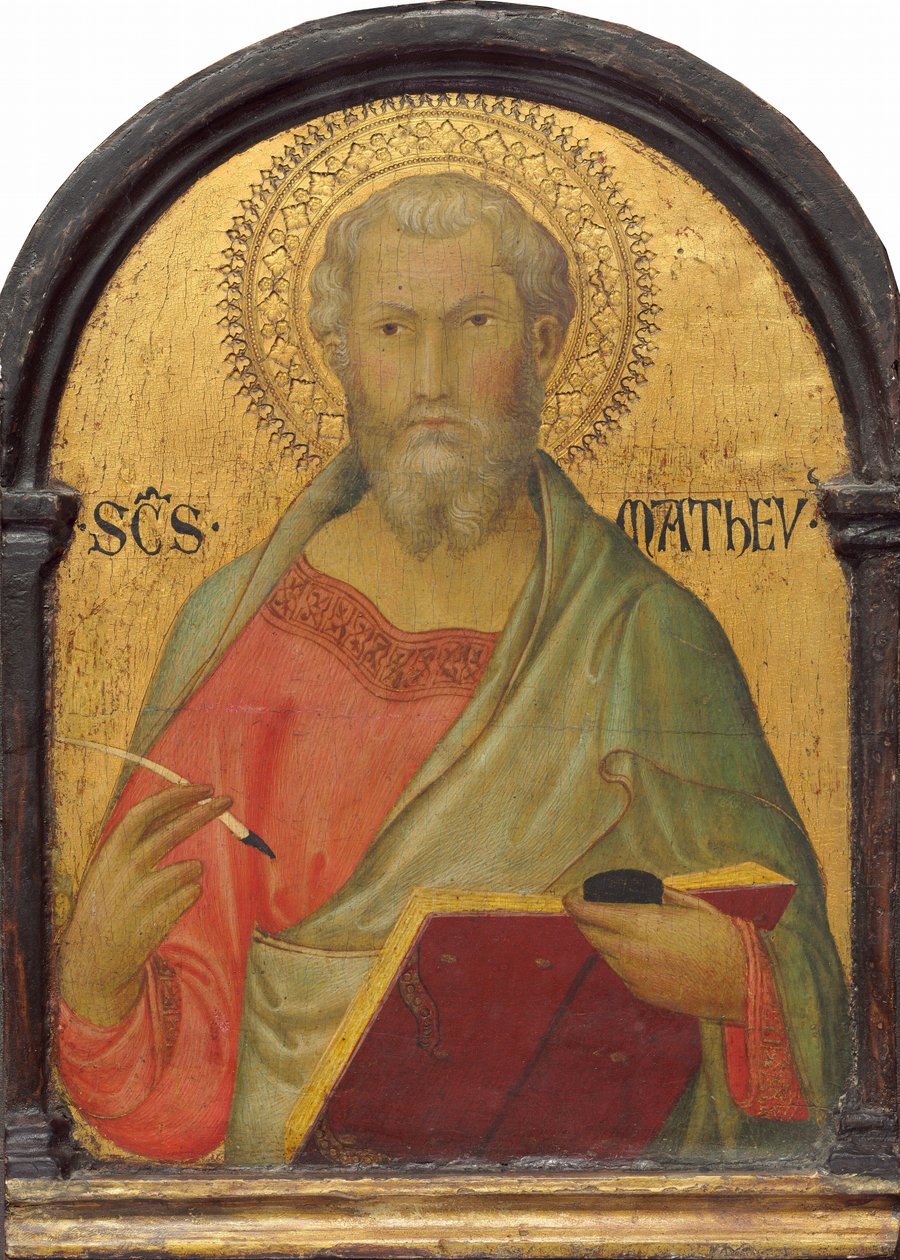Św. Mateusz, c. 13151320. autorstwa Simone Martini