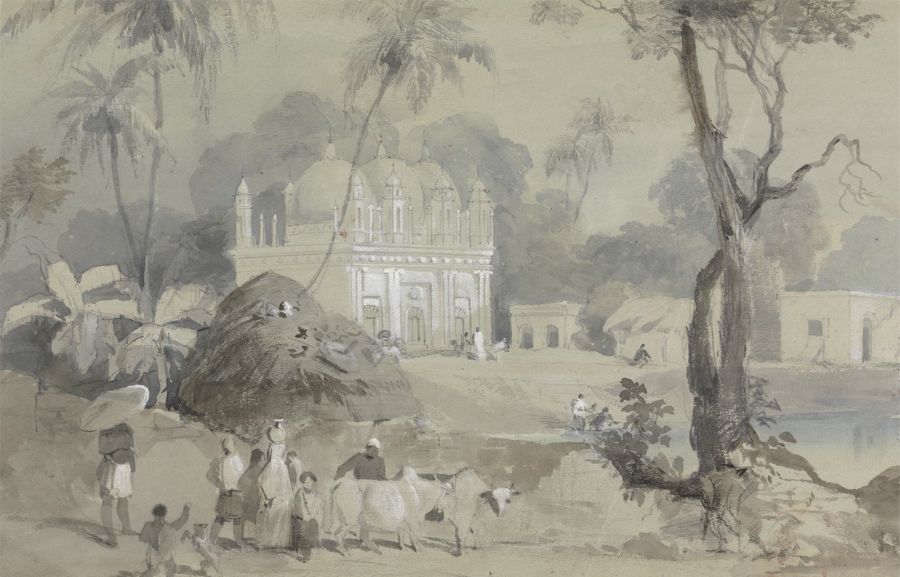 Meczet w Borranypore autorstwa Sir Charles D