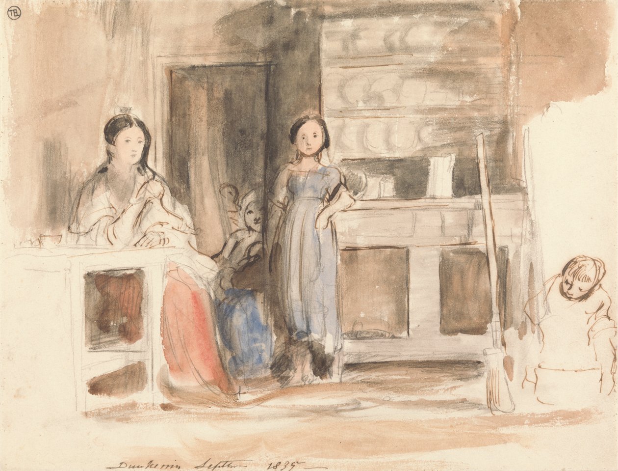 Scena kuchenna: Dunkerrin, wrzesień 1835 r autorstwa Sir David Wilkie
