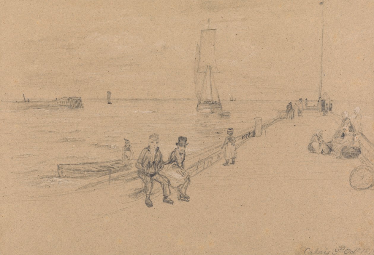 Na molu, Calais autorstwa Sir David Wilkie