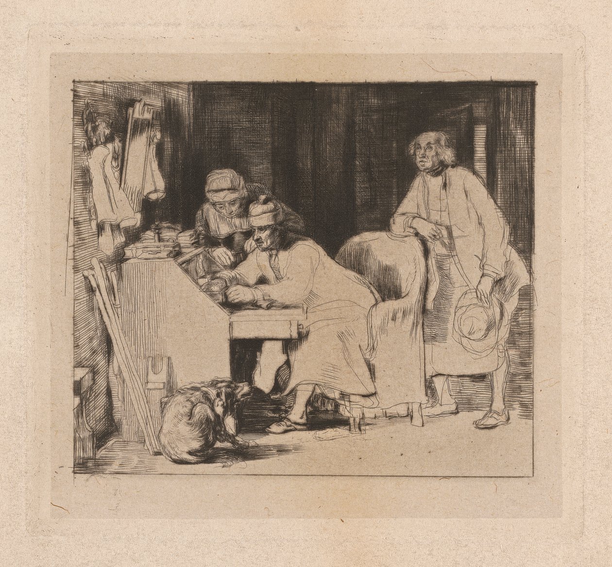 Потерянный чекполировать autorstwa Sir David Wilkie