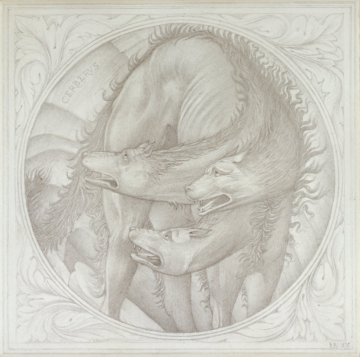 Cerber, 1872-1875 autorstwa Sir Edward Coley Burne Jones