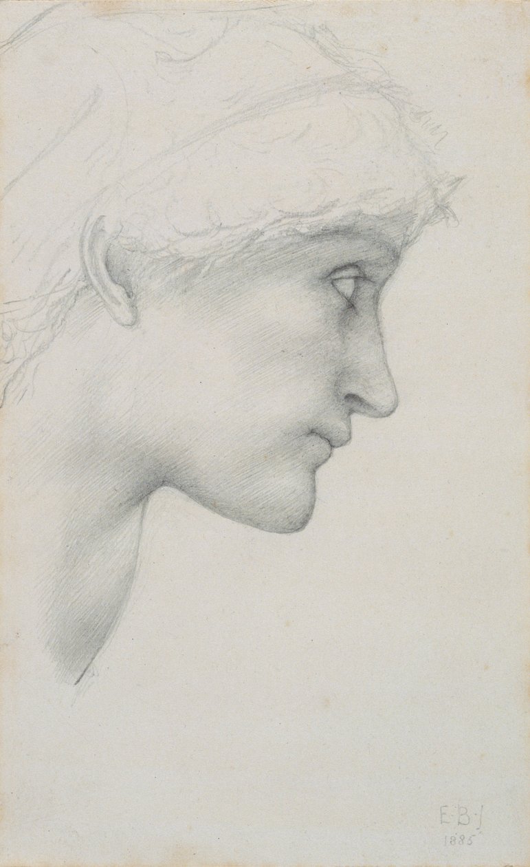 „Głowa”, 1885. autorstwa Sir Edward Coley Burne Jones