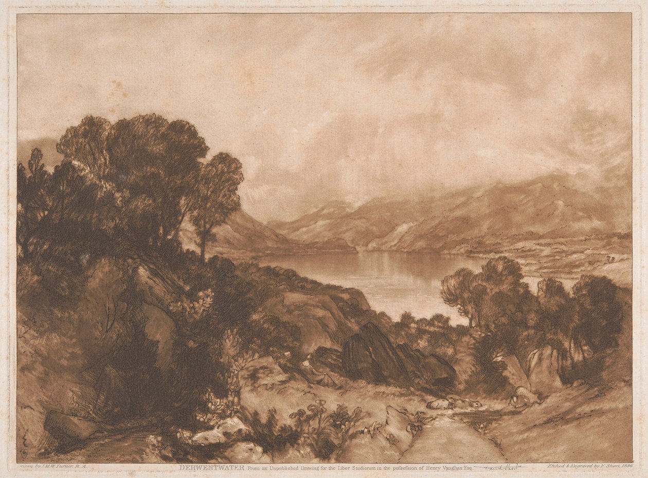 Widok na jezioro, Derwentwater autorstwa Sir Frank Short