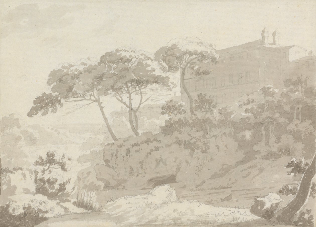 Modrzewie autorstwa Sir George Howland Beaumont seventh Baronet