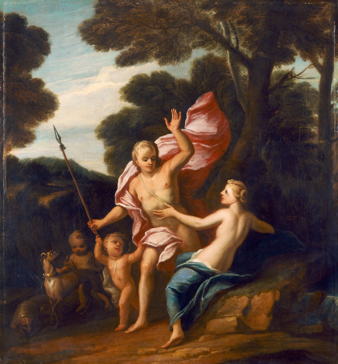 „Wenus i Adonis”, c1705 autorstwa Sir James Thornhill