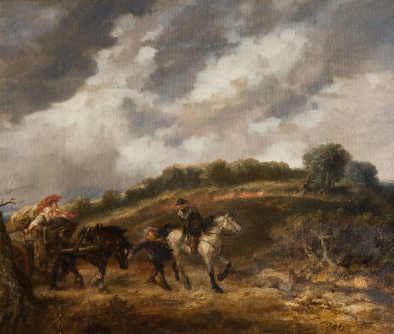 Wietrzny dzień, 1885. autorstwa Sir John Gilbert